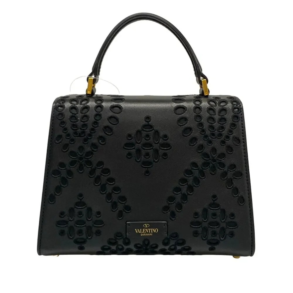 Valentino Garavani V-Sling Small Handbag Leather Chemical Fiber